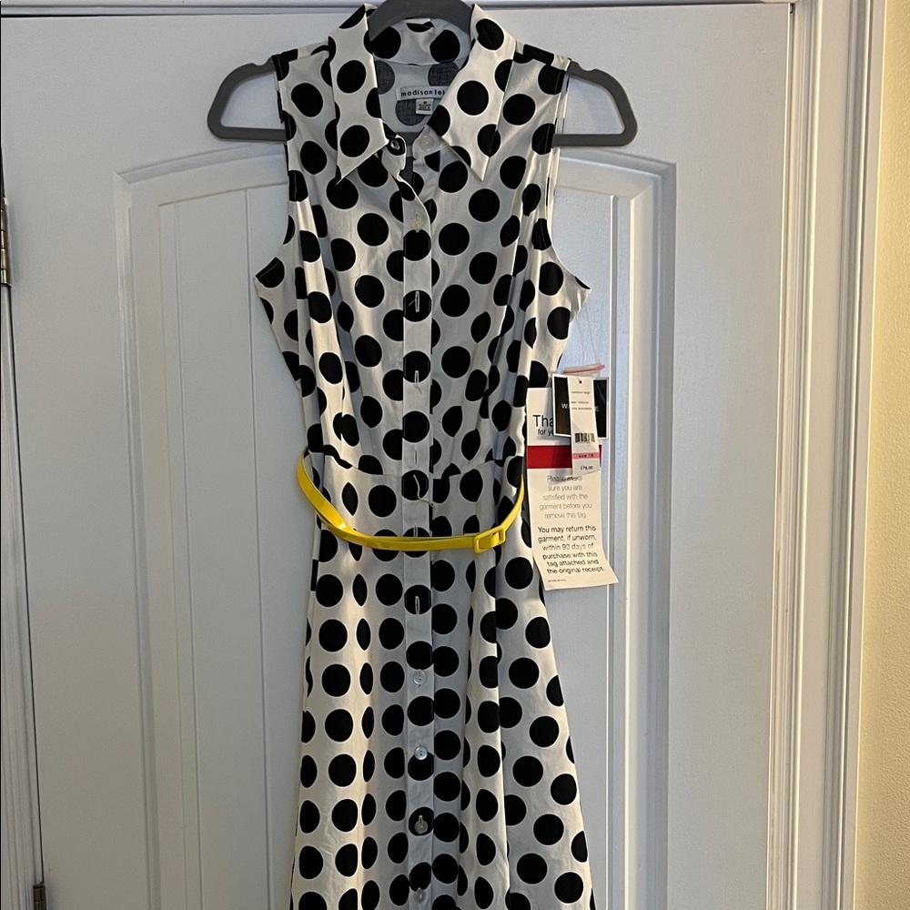 Polka Dot Sleeveless Dress